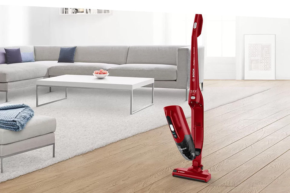 Bosch BBHF214R Rechargeable Handstick Vacuum Cleaner, Move Serie2, 14.4V (Red)
