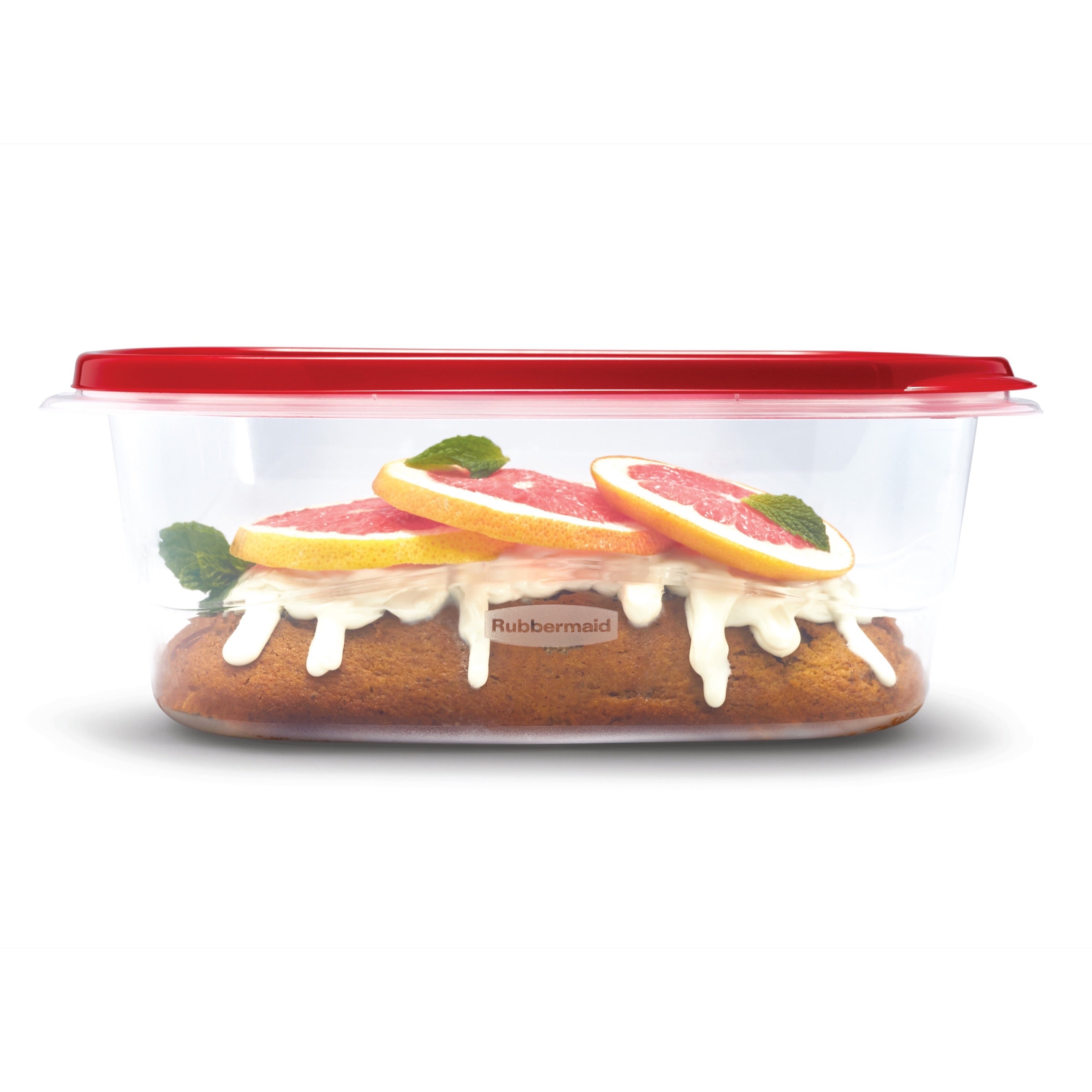 Rubbermaid Takealongs Deep Rectangle Food Storage Container, 1.8 (2 Pack)