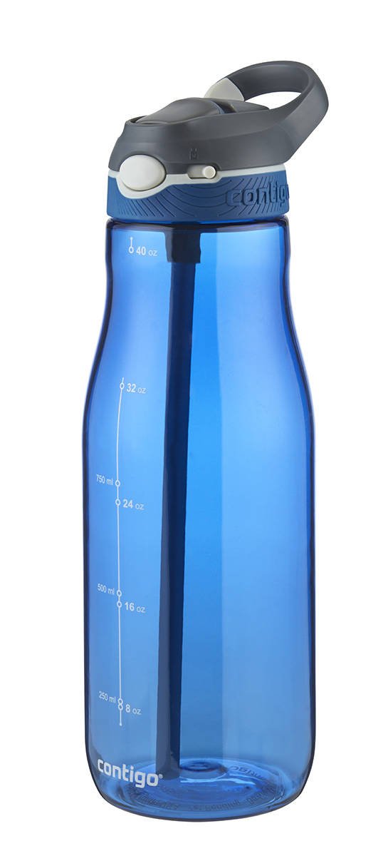 Contigo Autospout Ashland Water Bottle, 40oz , Smoke