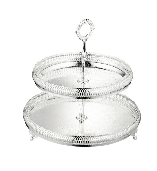 Queen Anne 2 Tier Cake Stand