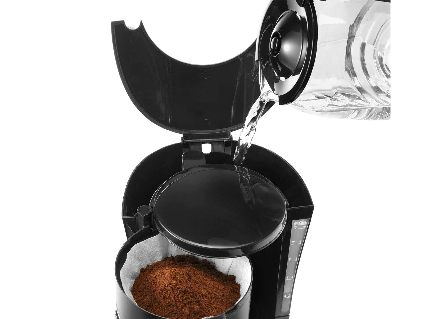 ديلونجي ماكينة صنع القهوة الأمريكية ، 900 واط (أسود)