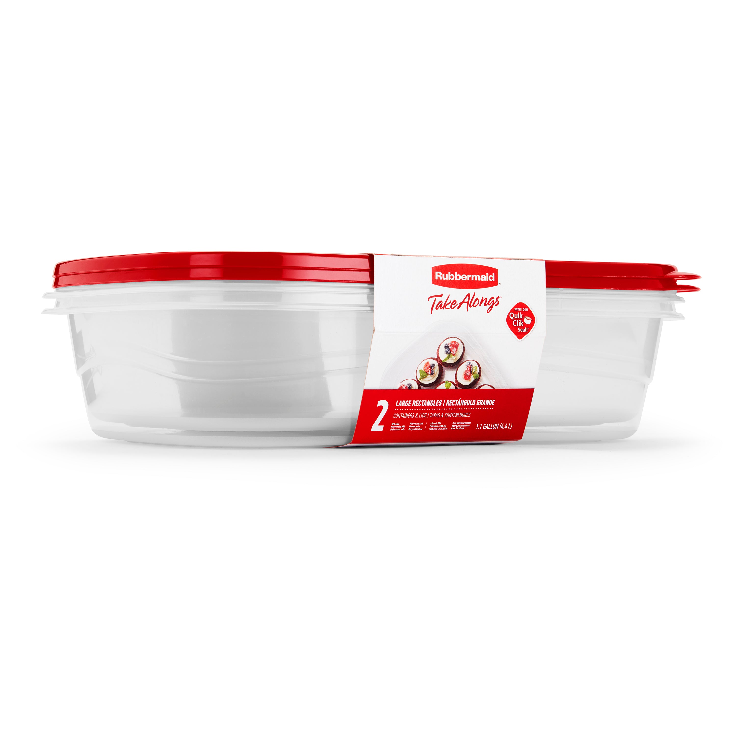 Rubbermaid Clear Cereal Keeper 1.5 Gallon 5.68L Red Lid BPA Free Made In USA