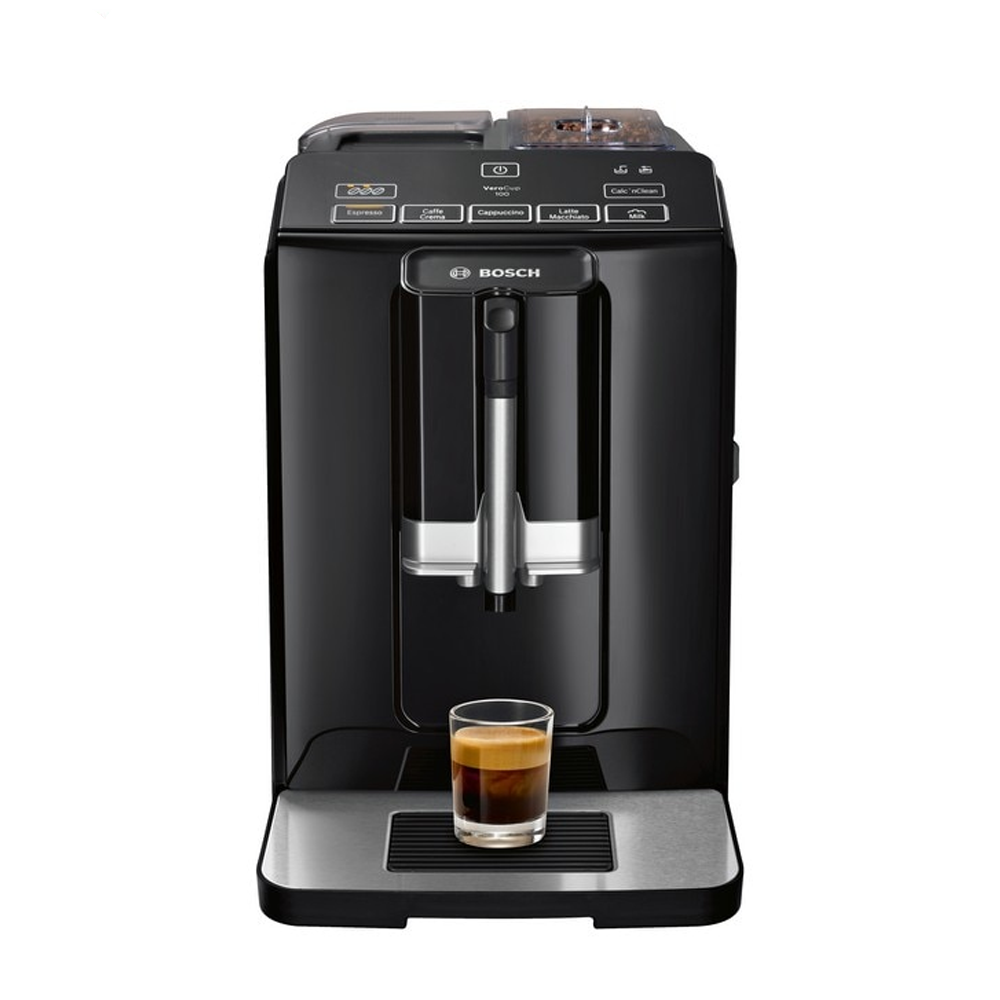 ماكينة تحضير القهوة الأوتوماتيكية بالكامل من بوش Verocup 100 (أسود)