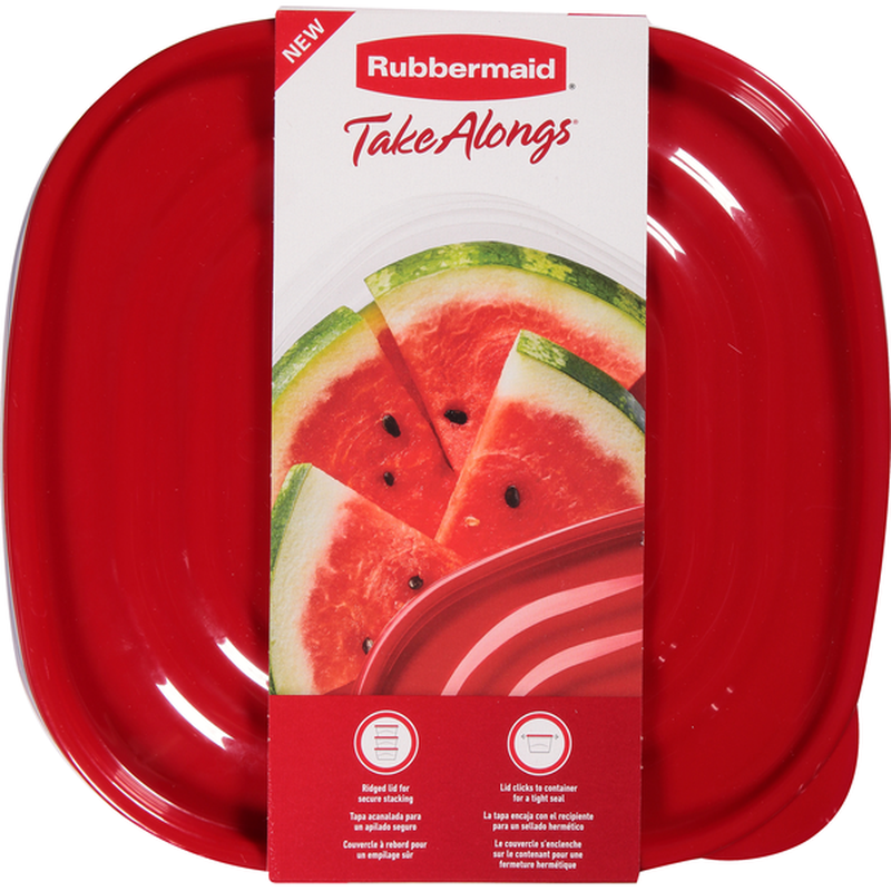 Rubbermaid Takealongs Serving Square Food Storage Container, 2.77 (2 Pack) - Whole and All