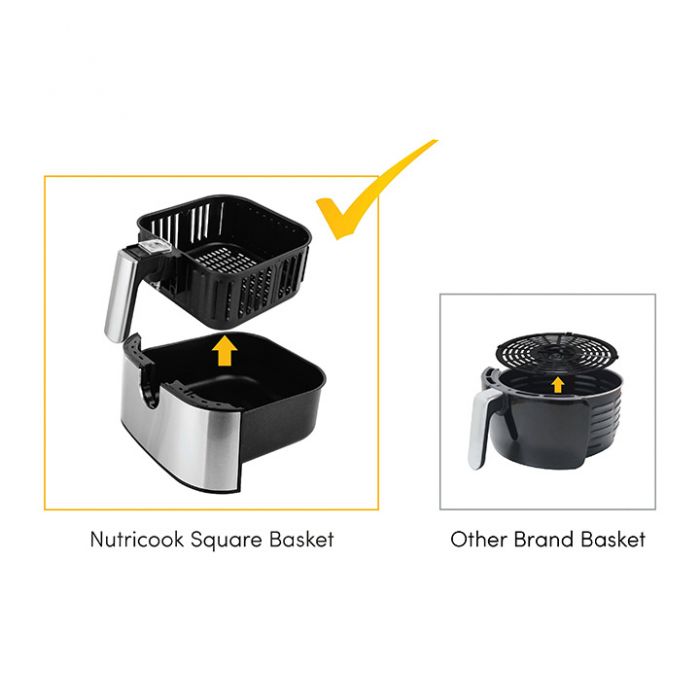 Nutricook Rapid Air Fryer, Digital Control Panel Display Nutricook Rapid Air Fryer, Digital Control Panel Display