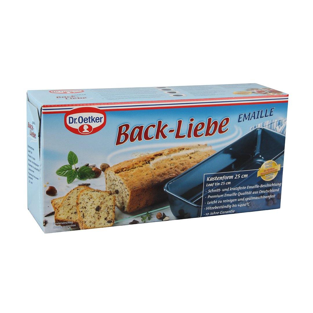Dr. Oetker "Back-Liebe Emaille" Loaf Tin Enamel, Blue, 25X11X7,5 Cm - Whole and All