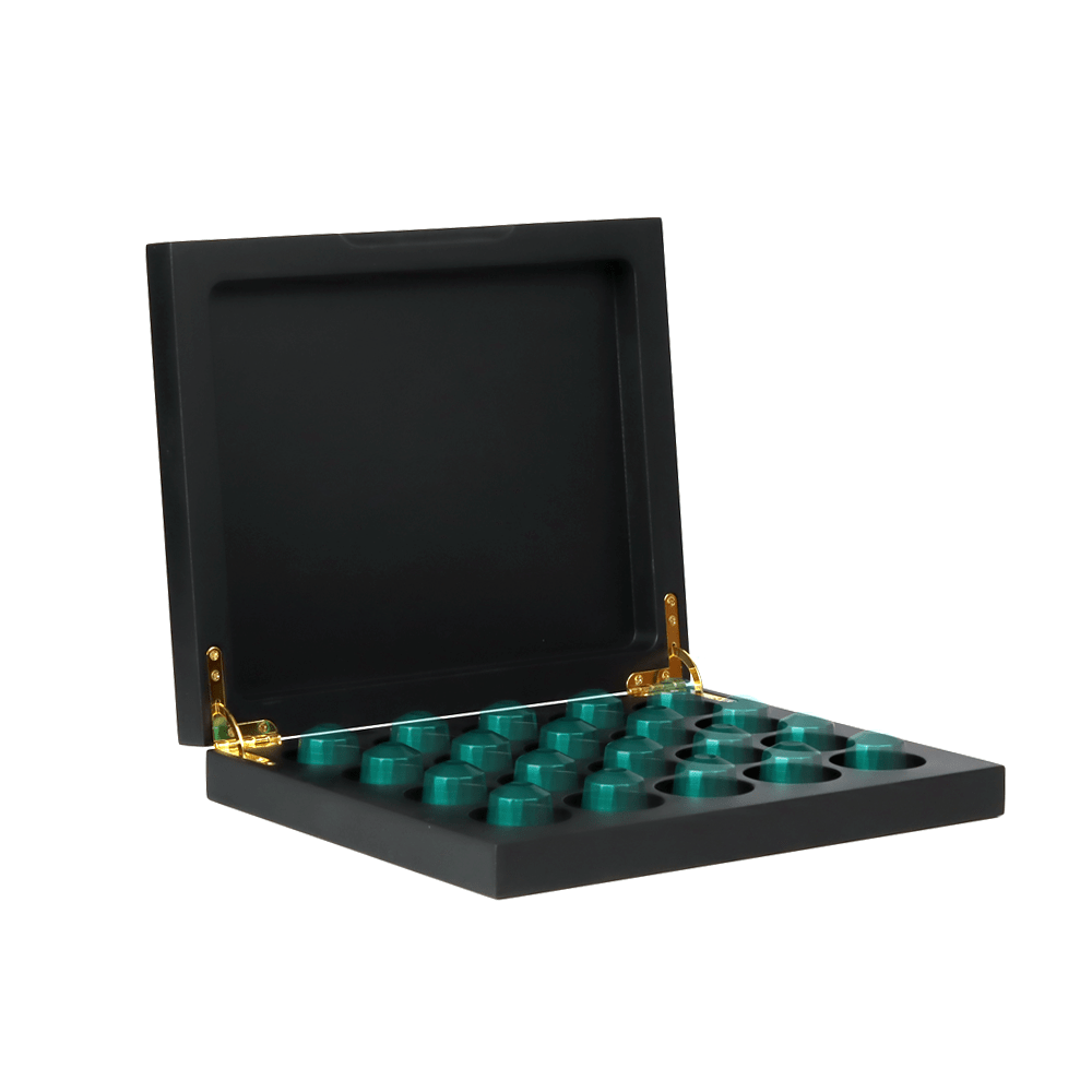 صندوق خشبي من بيلميو 20 × 1 أونصة (أسود)